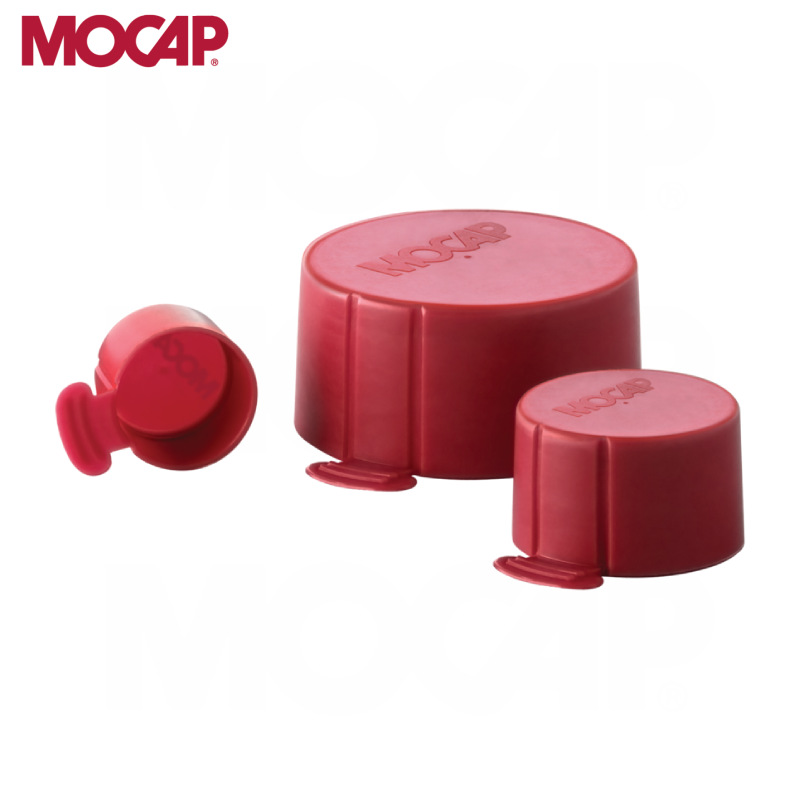 M20公制螺纹防尘盖 TCS1000带耳易拉塑料管帽 LDPE红色保护帽