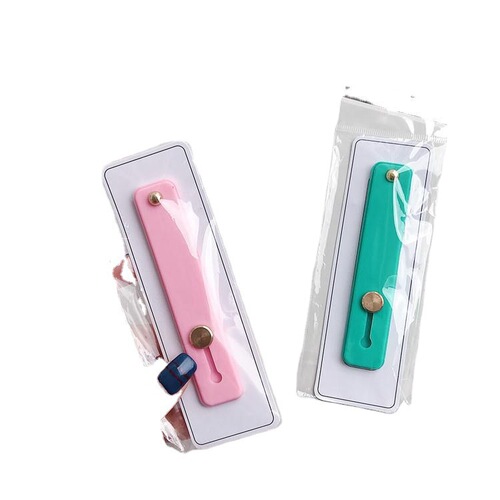Candy color mobile phone case holder wrist strap support push and stretch color silicone color protective cover ultra-thin universal