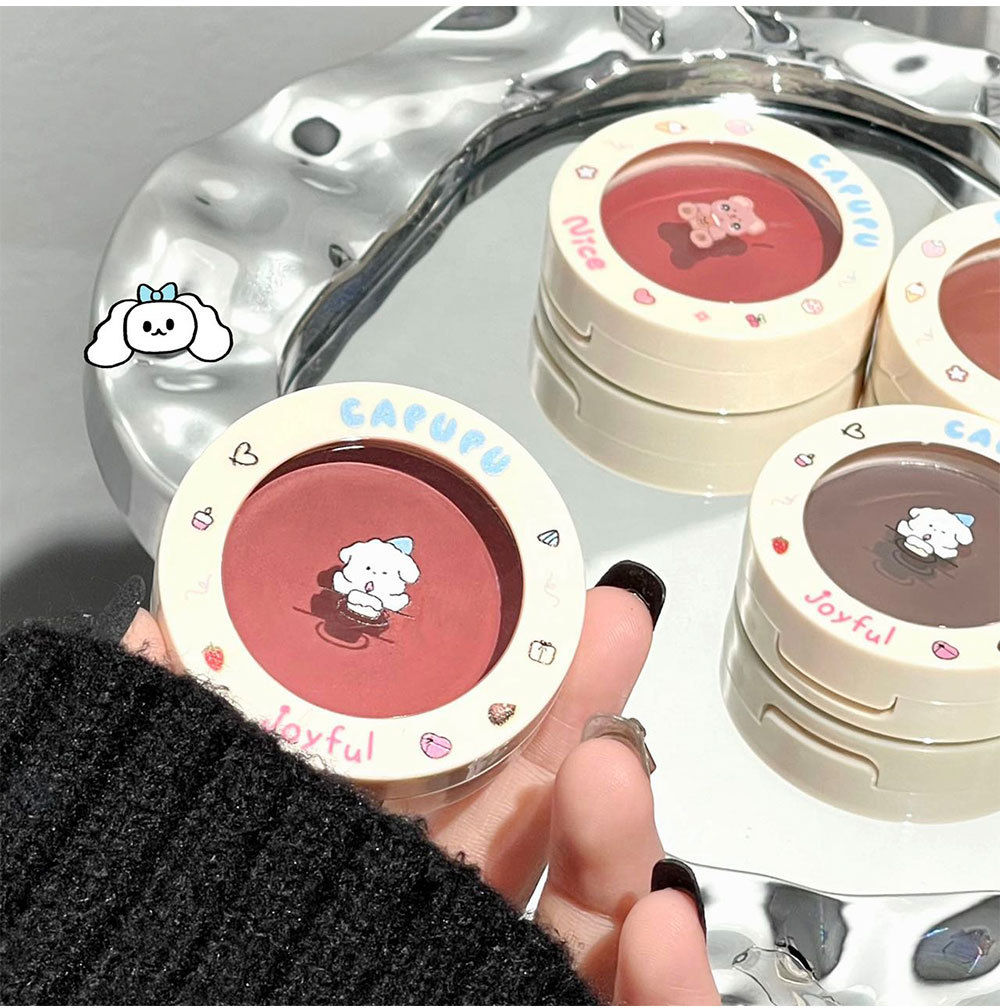 CAPUPU milk cake, peach heart blush, delicate and natural, whitening blush, contouring, versatile makeup for women, affordable wholesale undefined