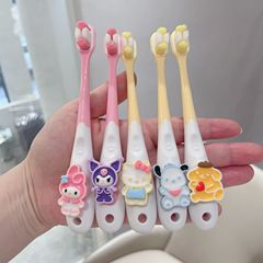 Sanrio cartoon series 2-12 years old soft-bristle children's toothbrush 6-12 years old 3 to 6 years old and above female baby tooth protection