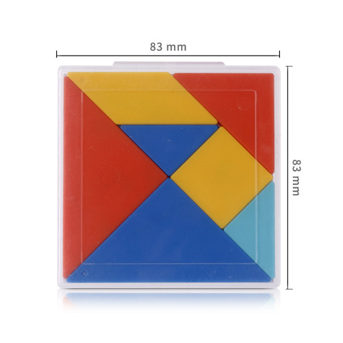 Deli 74505 Tangram Geometric Figure Cognitive Teaching Intellectual Puzzle Kindergarten Children's Early Education Toy