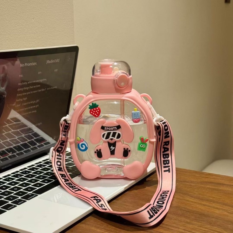 学校用夏の子供用ウォーターカップ、かわいいネット有名人、超大容量スポーツウォーターカップ、高見えする二重飲み口|undefined