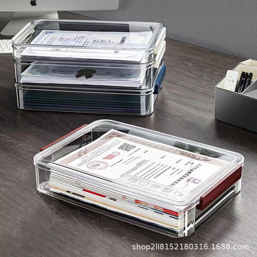 家庭用多機能房本戸籍証明書収納ケースa4 2023型高級大容量透明整理ケース