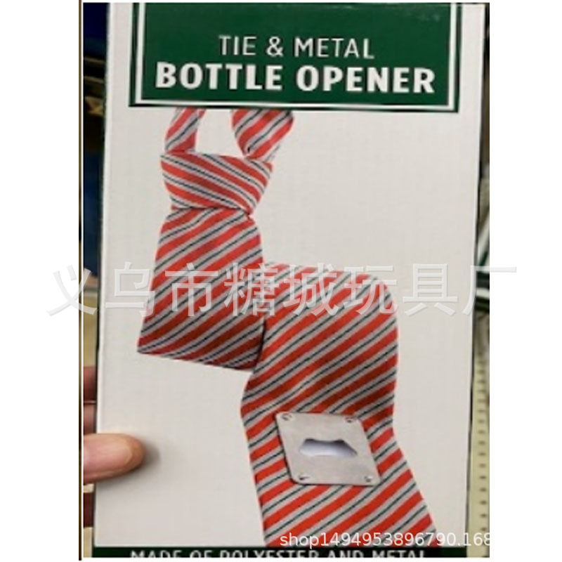 Abridor de botellas personalizado corbata directa de fábrica estilo de moda de emergencia puede abridor corbata pajarita logotipo personalizado