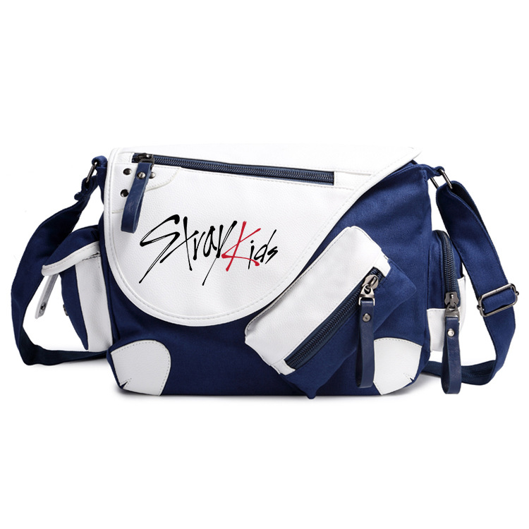Straykids support peripheral shoulder bag commemorative Li Longfu personality Korean cute schoolbag shoulder bag messenger bag