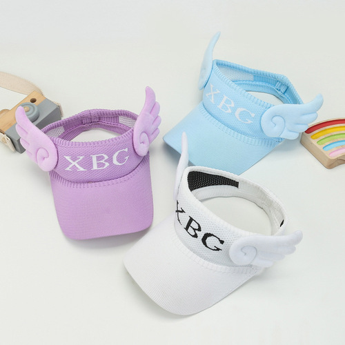 Children's empty top hat summer girls sun protection sun hat middle children Korean version UV sun hat cute baby hat wholesale