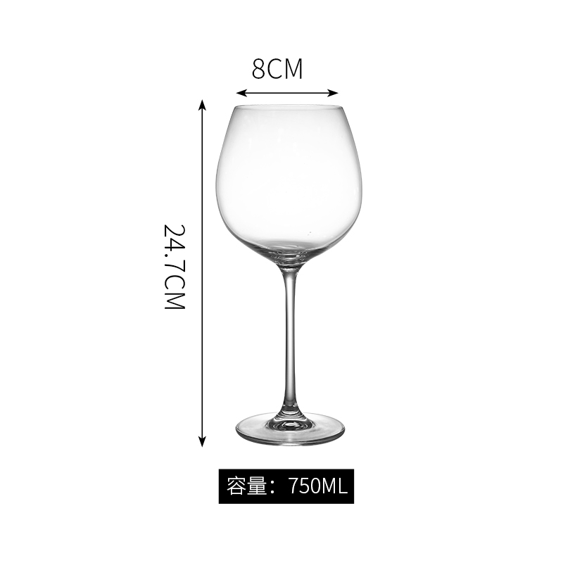 Tazas de vidrio creativas de vidrio casero sin plomo cristal tazas de vino europeas logotipo tazas de cóctel