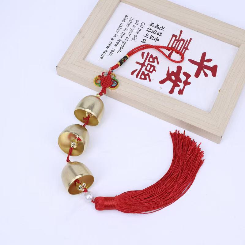 クリエイティブ中国純粋な真鍮の鐘風鈴吊り下げ装飾品ドア家の装飾屋内ショップペンダント 2025 新スタイル|undefined