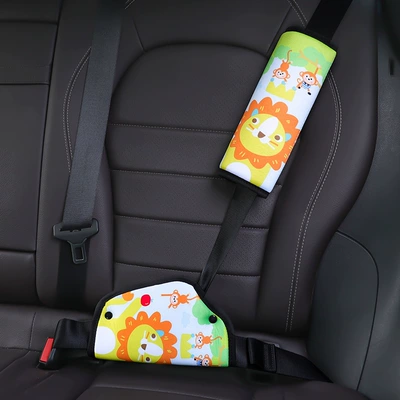 Seat belt shoulder pad, Children's Safety Belt Adjustment - lion-forest-thickened-shoulder-pads-belly-pad
