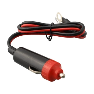 12V avtomobil güc çevirici kabeli 50 sm, siqaret yandıran fişi və batareya dəliyi ilə