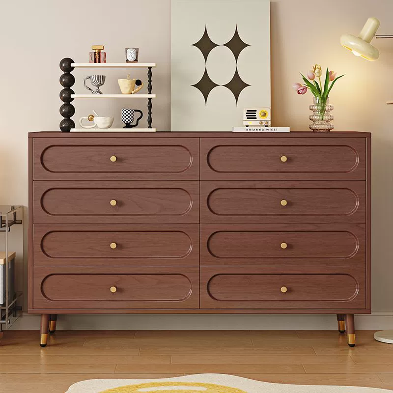 Комод из массива дерева, шкаф для хранения в гостиной, встроенный настенный многослойный шкаф для хранения, буфет, небольшой длинный прикроватный шкаф для хранения.