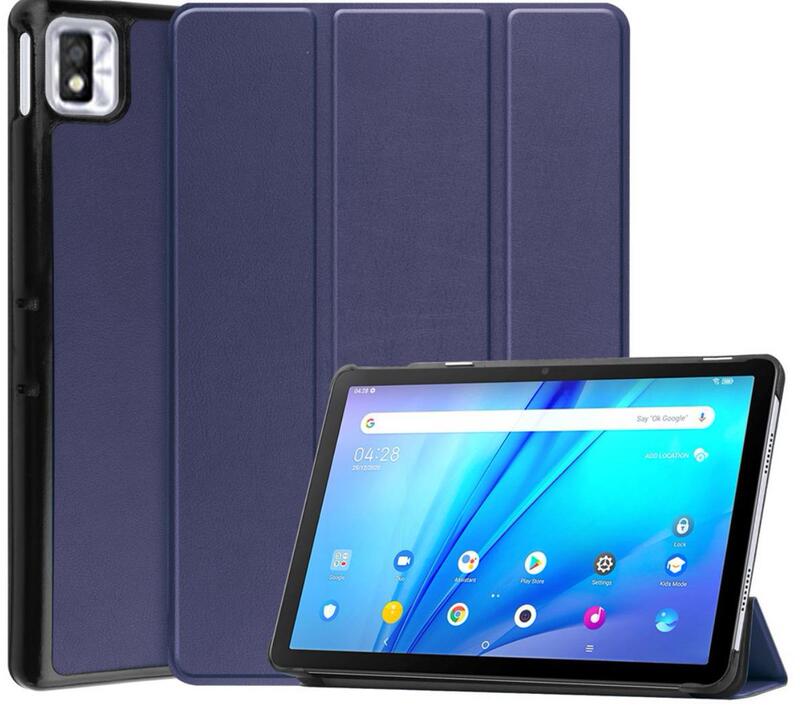 Suitable for TCL TAB 10s 2021 tablet protective case with Caster pattern tri-fold flip case