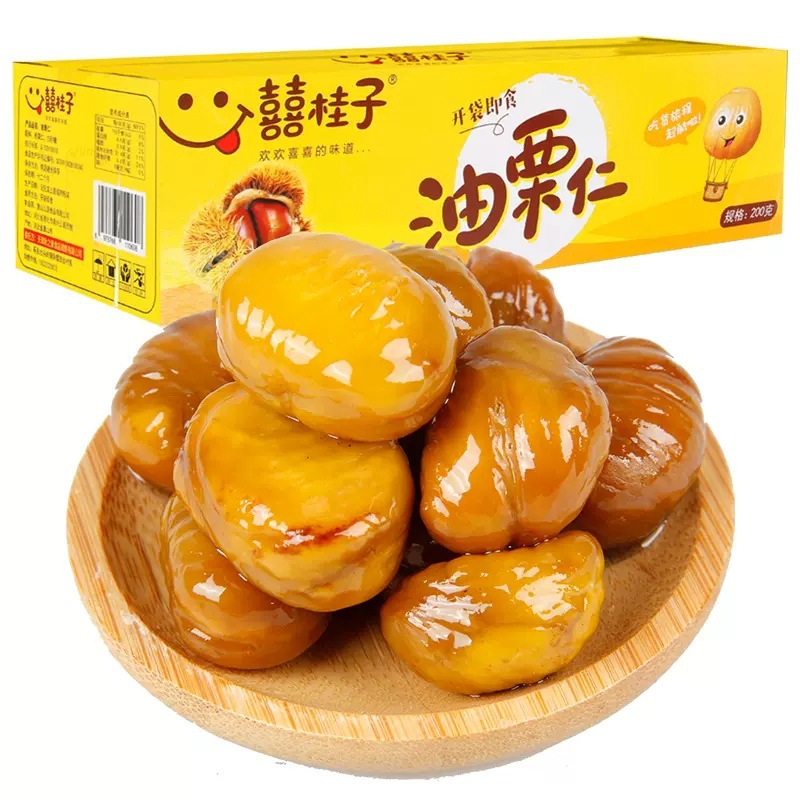 Leisure Snacks Dried Fruits Bu Tianjia Oil Chestnut Kernels Independent Packaging Convenient Store Hot Selling Essential Snack Wholesale 200g