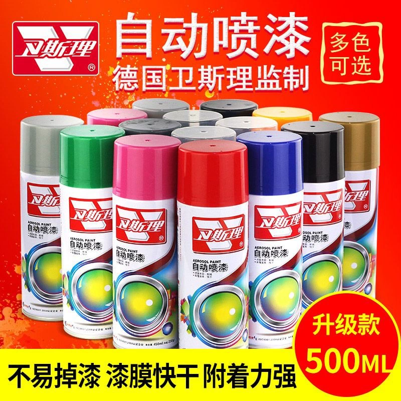 Автоматическая аэрозольная краска Wesely, ручная аэрозольная краска, антикоррозийная краска, краска для дерева, автомобильные граффити, стена, черно-белая самораспыляющаяся краска