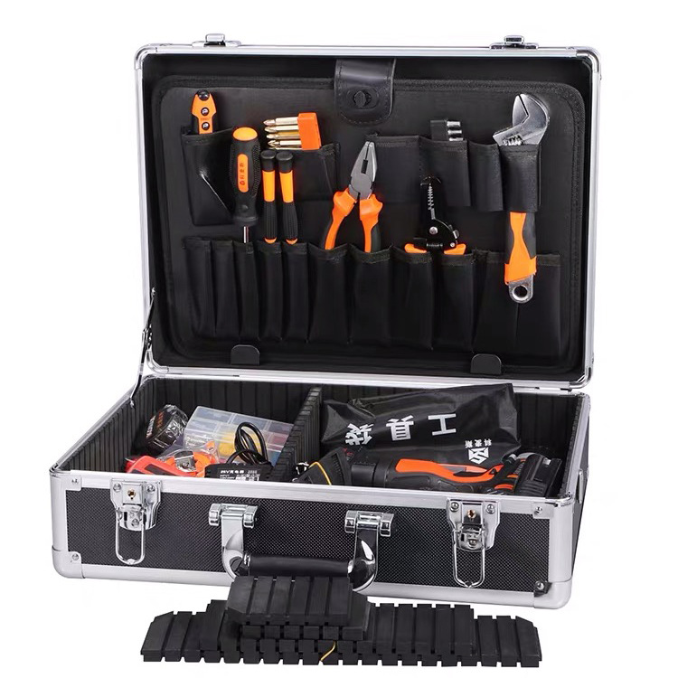 车载铝合金工具箱实验器材铝箱 多夹层大容量铝材质展会箱