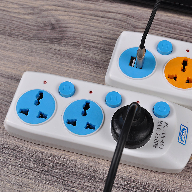 Comercio exterior multi-interruptor de color panel USB México Perú Chile Brasil América del Sur enchufe