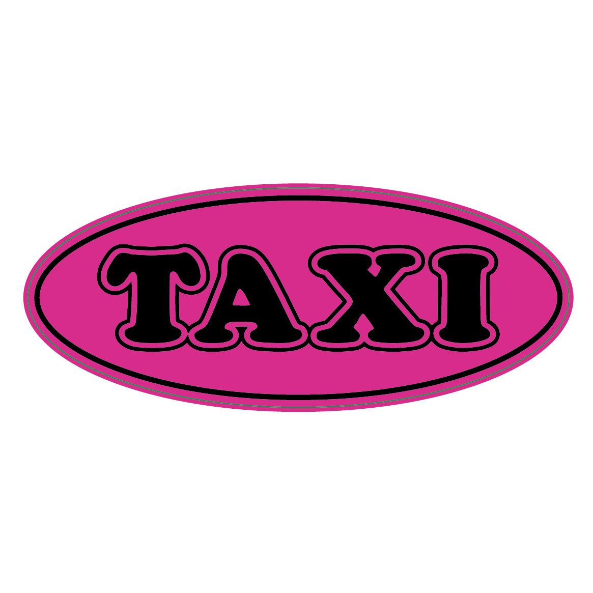 Etiquetas engomadas estáticas TAXI del fabricante Comercio exterior pegatinas parabrisas delantero sin pegamento se pueden personalizar