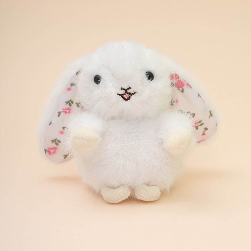 インターネット有名人ヨーロッパ牧歌的なかわいいキツネバッグキーホルダーペンダント子供の誕生日プレゼント小さな黒いウールぬいぐるみ|undefined