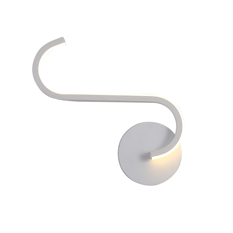 Sala de estar nórdica sofá de fondo decoración de pared luces de pared personalidad creativa red dormitorio cabecera de la cama minimalista arte lámpara de pared