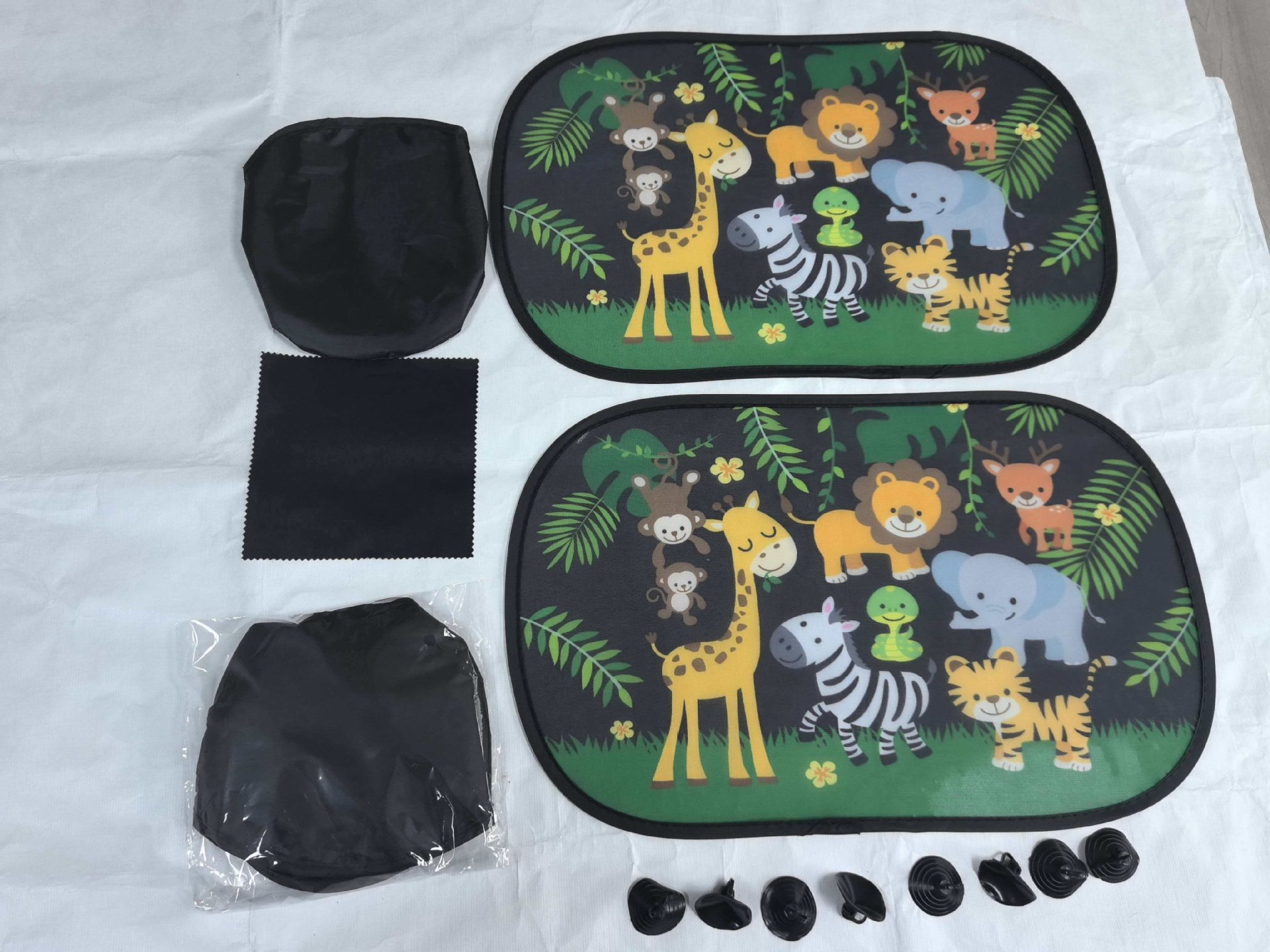 Children's Car Curtains, Sunshades, Magnetic Sunshade Curtains, Summer Baby Sun Protection and Heat Insulation Curtains, Cartoon Car Side Window Thick Sunshades
