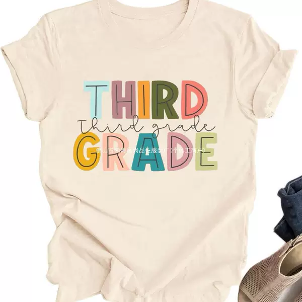 Foreign trade women's top cross-border e-commerce Amazon grade printed color cotton T-shirt