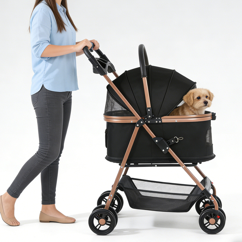 Carriola Plegable para Mascotas de Plástico Portátil