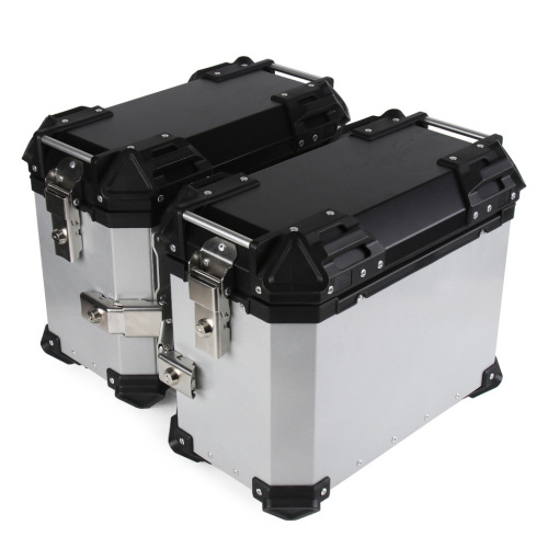 Manufacturer Wholesale Universal Motorcycle 38L Aluminum Alloy Side Box Anti-Slip Anti-Collision Trunk Travel Essential