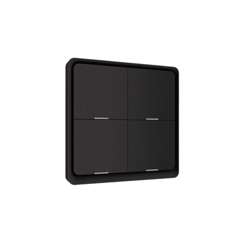 Tuya smart home zigbee scene switch 4-key random switch timing black wireless scene switch