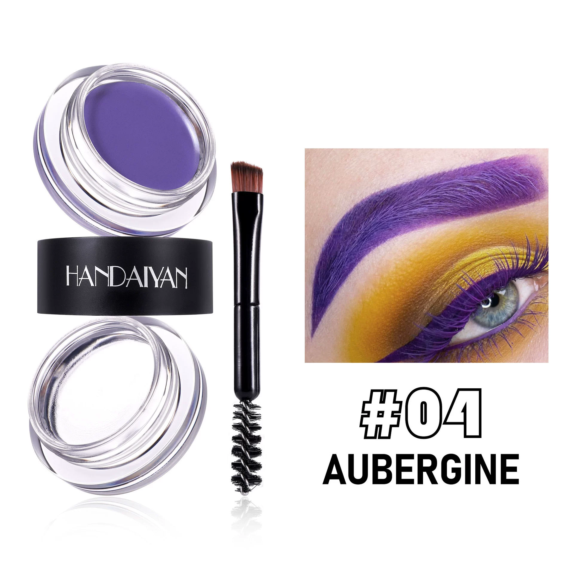 (Cross-border trading), waterproof eyebrow dye, new collection, 2 in 1, 8 colors