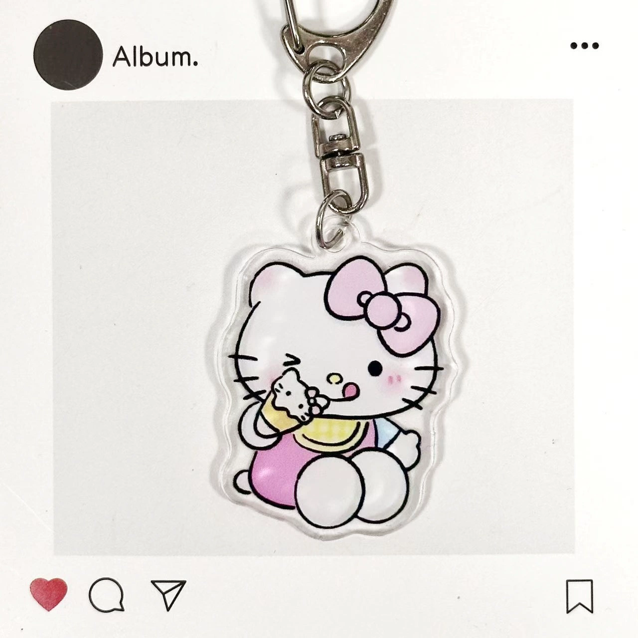 Китти Hello Kitty, мультяшный акриловый брелок, подвеска, милая деталь, подарок на день рождения