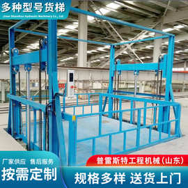 导轨链条式升降平台 厂房载货升降台河北安装固定式液压升降货梯