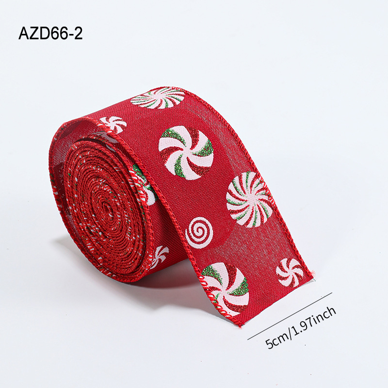 5CM banda de caramelo roja / 2m