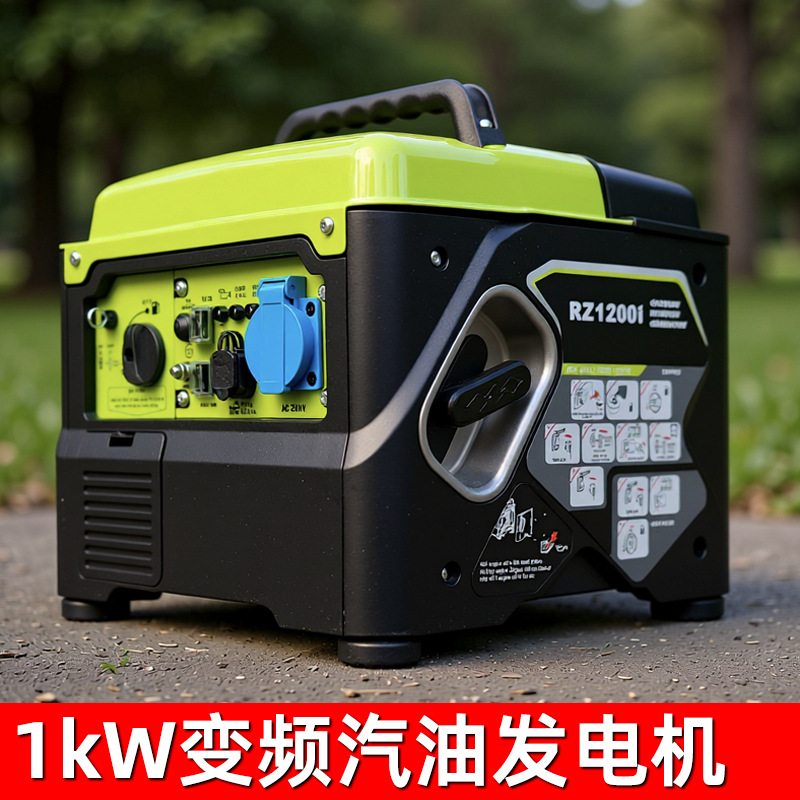 厂家直销 1kW静音变频汽油发电机 220V便携式发电机 备用应急电源
