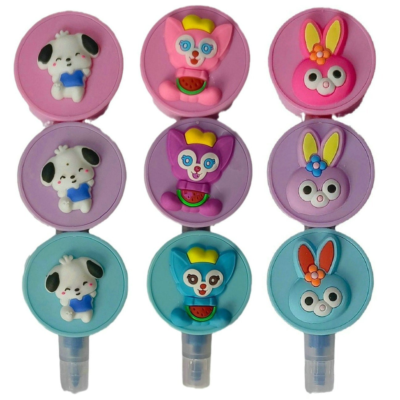 Marcadores de colores para niñas, bloques de construcción Tetris, marcadores con forma de corazón, calamar, conejo y oso