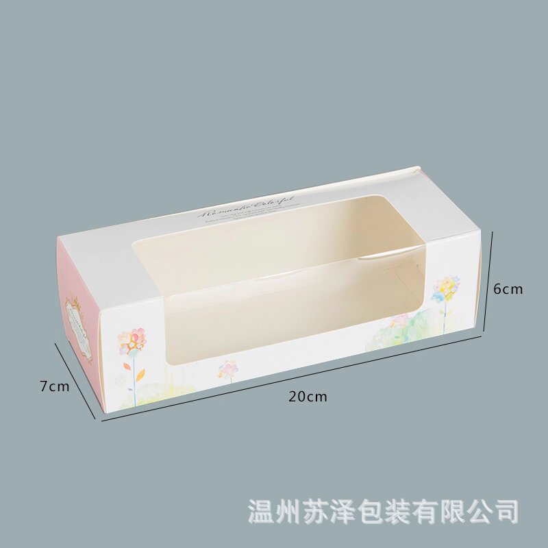 234 cápsulas de Hokkaido Qifeng caja de pastel caja de embalaje de ventana transparente caja de papel West Point horneado caja de cupcake image 10