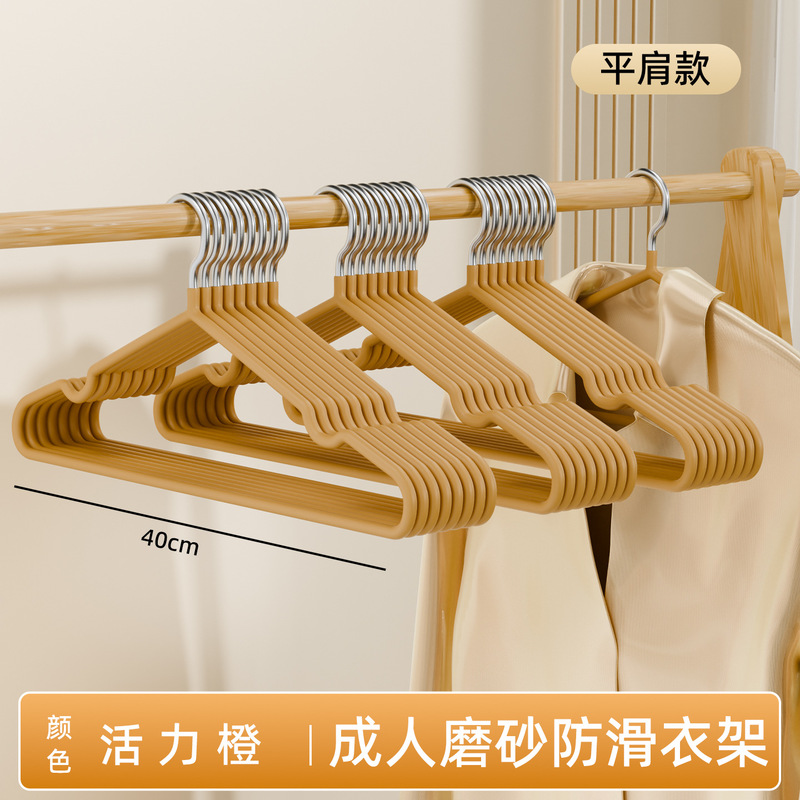 超粗哑光树脂衣架无痕防滑成人加粗衣架撑子家用晾衣学生宿舍衣架|undefined