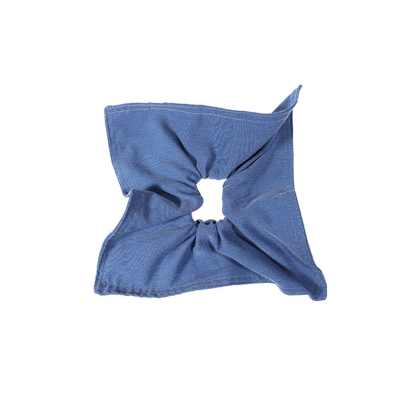 Alta sensación jeans azul intestino anillo de cabello feminino sen cuadrado toallas cuadradas cuerdas de cabello atadas cuerdas de cabello adornamientos de cabello