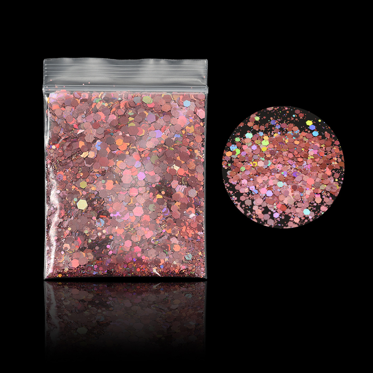 Manicura 19 color láser brillo lentejuelas en bolsas brillo en polvo traje DIY Quicksand flujo cáñamo epoxi belleza joyería