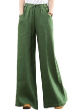 F 40558 Loose Fit Linen Pants ��������Ů�� ����ѷ�羳ŷ����