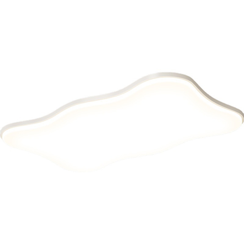 Luz principal de la sala de estar 2025 nueva lámpara moderna y simple Guangdong Zhongshan paquete de toda la casa combinación de luz de techo de viento de crema