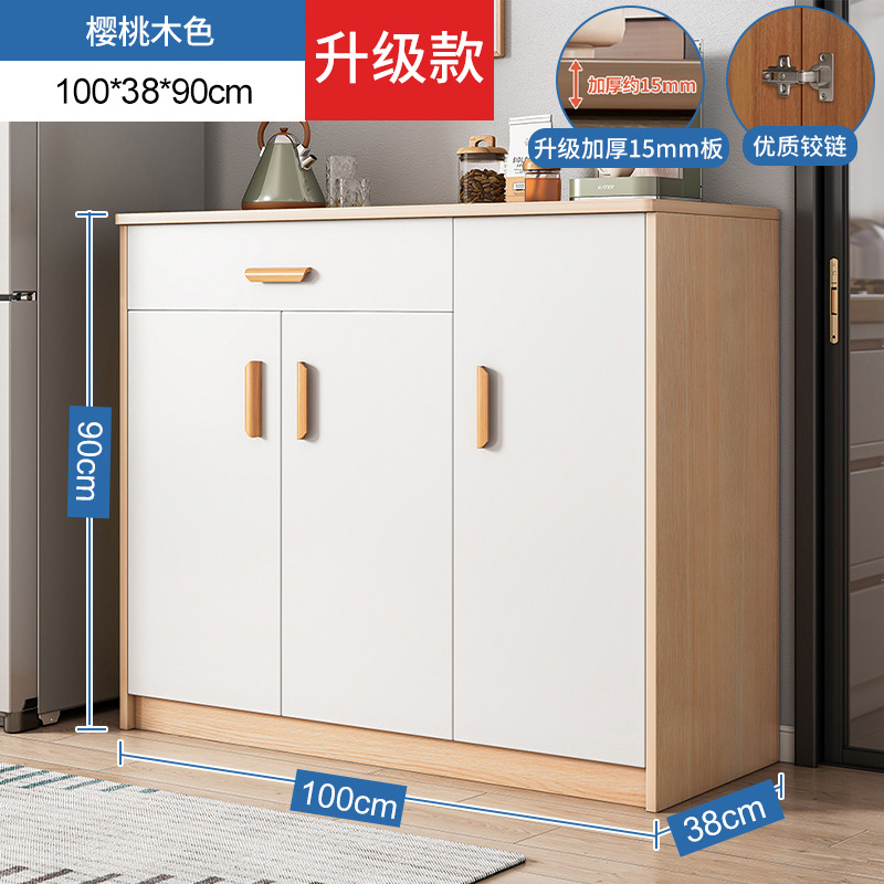 Gabinete de té sala de estar gabinete de comedor artículos domésticos de madera maciza para preparar comidas contra la pared armario de almacenamiento armario de cocina