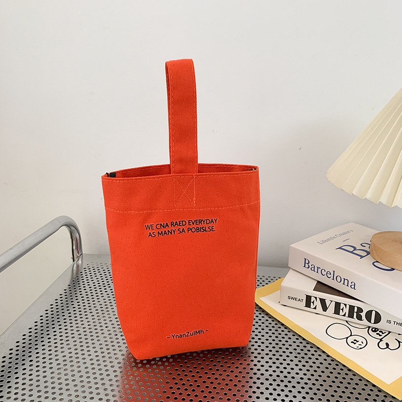 Amazon suministro transfronterizo/INS estilo hervidor de agua bolso de color sólido mini bolso Portátil Bolsa de lona bolso de la momia femenina