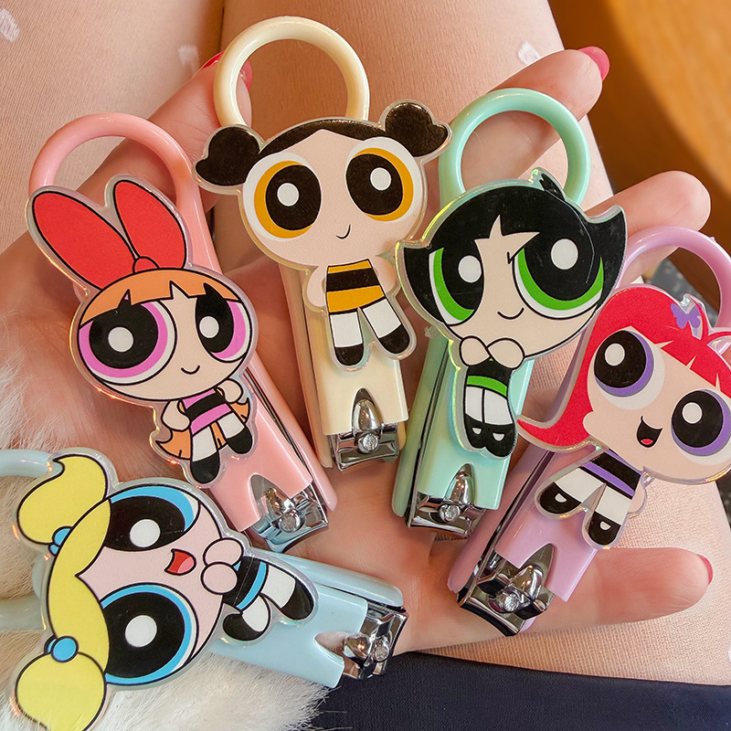 Cartoon Cute Little Girl Nail Clippers Portable Children's Adult Home Nail Clippers Anti-Splash Nail Clippers