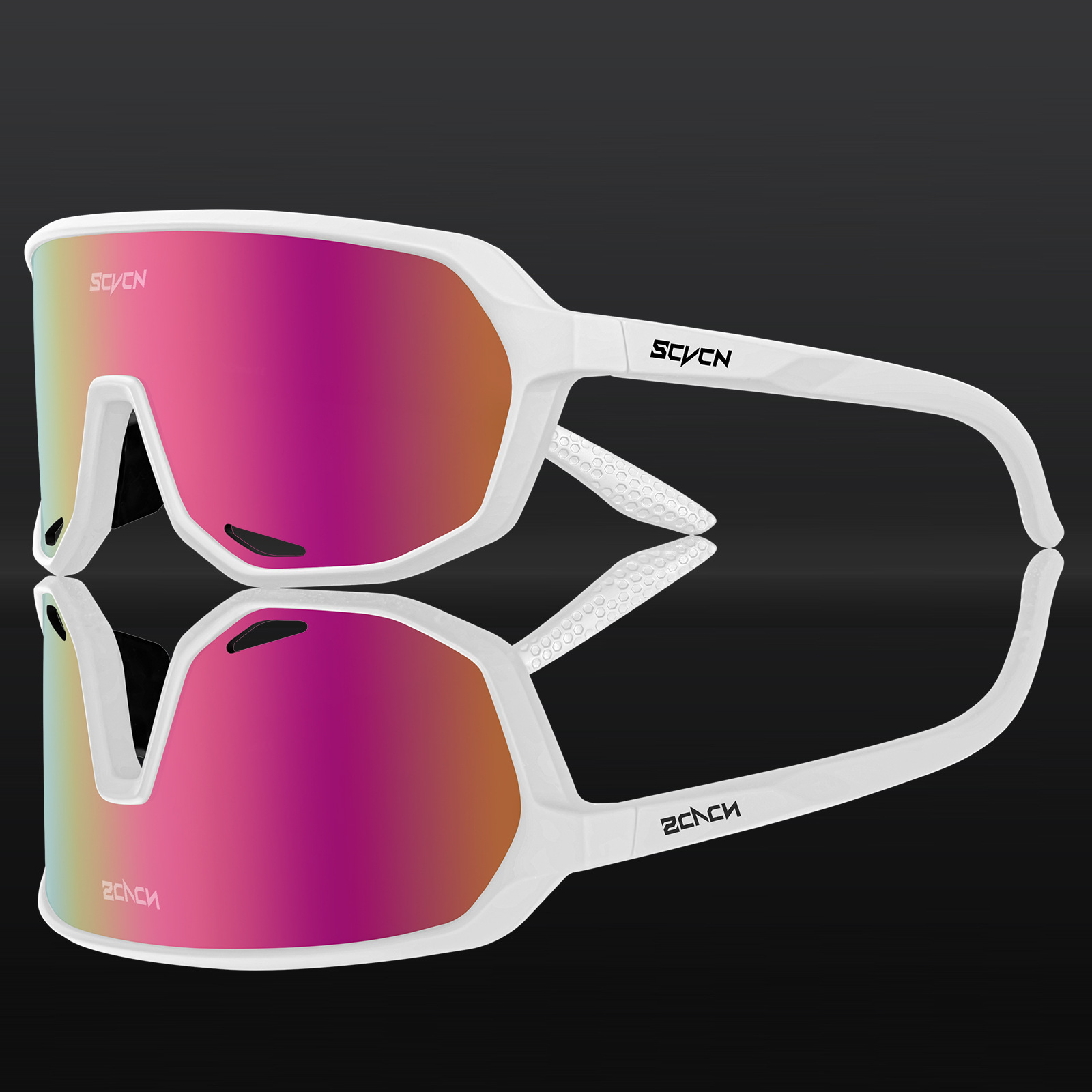 Gafas de Ciclismo Deportivo de PC, Lentes Intercambiables para Deportes al Aire Libre