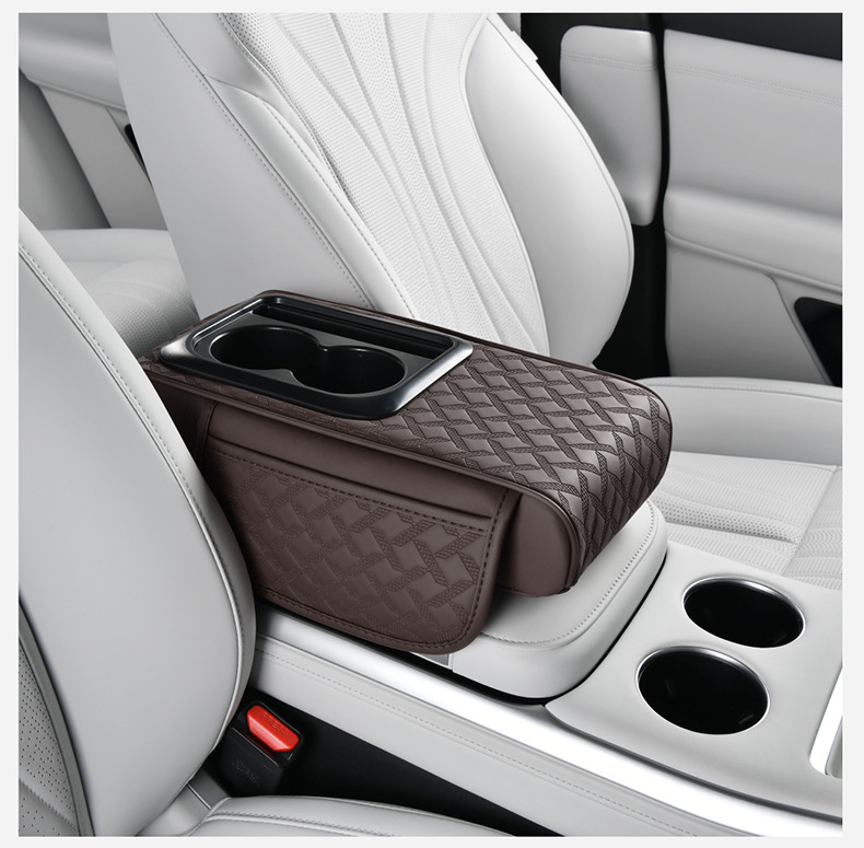 Pad Car Tissue | Fushou Armrest box pad - three-in-one-815-coffee-color