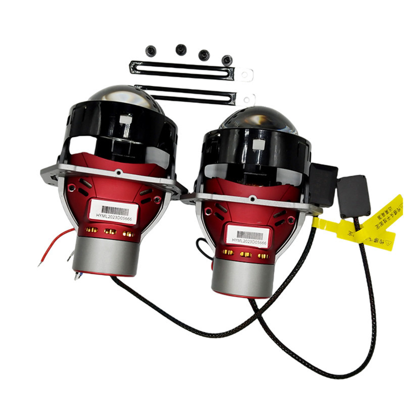 Faros de dirección inteligente, lámparas de automóvil, lámparas auxiliares de mejora de bajo rendimiento, lente LED de doble luz de 3.0 pulgadas