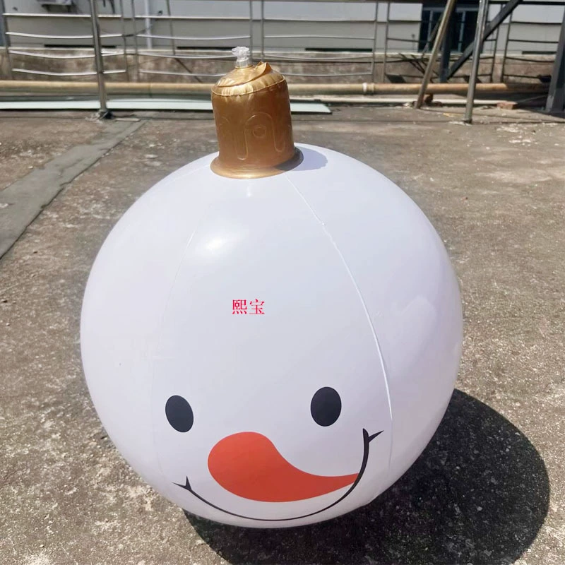 Трансграничный хит продаж, надувной рождественский шар из ПВХ, рождественский подвесной шар, рождественский двор, атмосфера, украшение, светодиодный светильник, рождественский шар