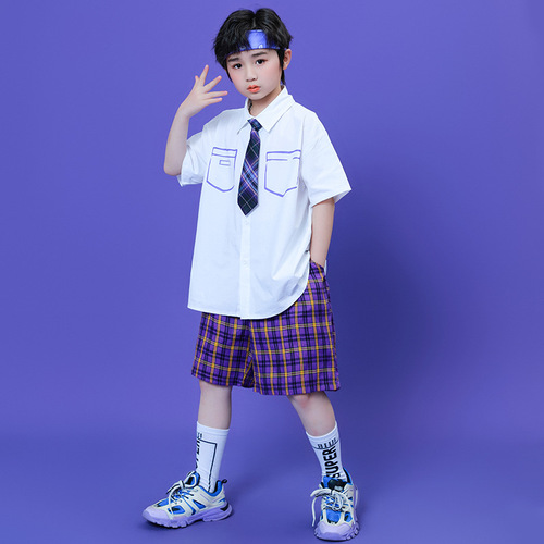 Kindergarten uniforms, children's cheerleading uniforms, primary school sports meeting cheerleading shirts, performance clothing