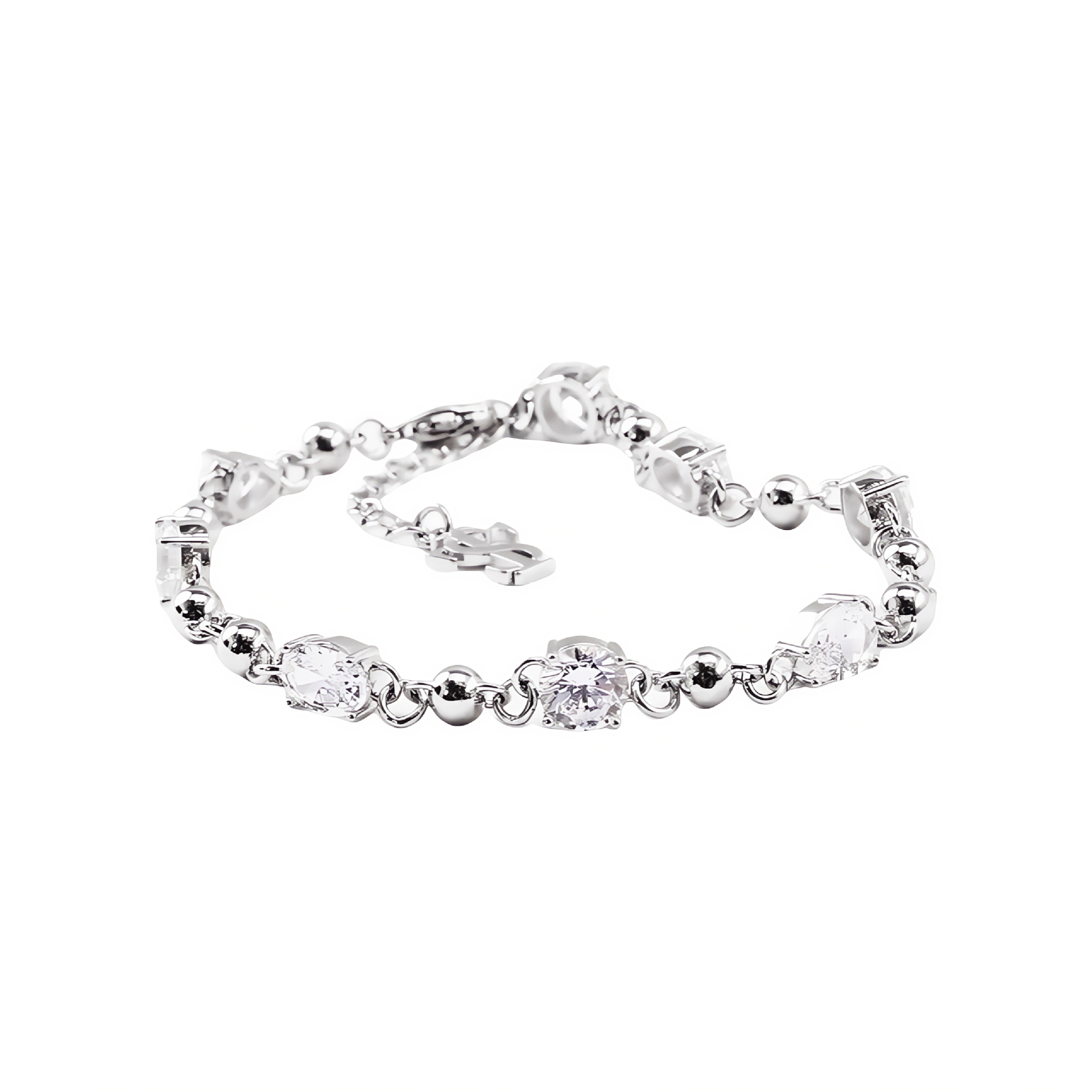 Hip-Hop Trendy Stk Bracelet Super Flash Men's and Women's Zircon Accessible Luxury Diamond Bracelet Niche Couple High-End Accessible Luxury Bracelet