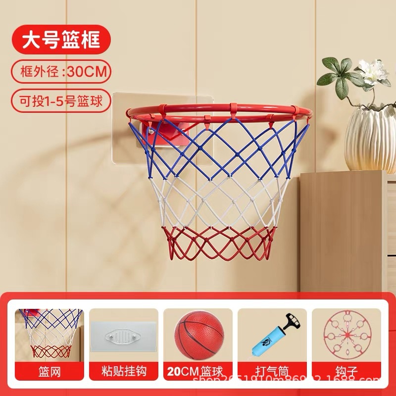 Perforación sin perforación colgando pared de baloncesto doméstico infantil al aire libre marco de baloncesto interior fábrica de juguetes para bebés al por mayor